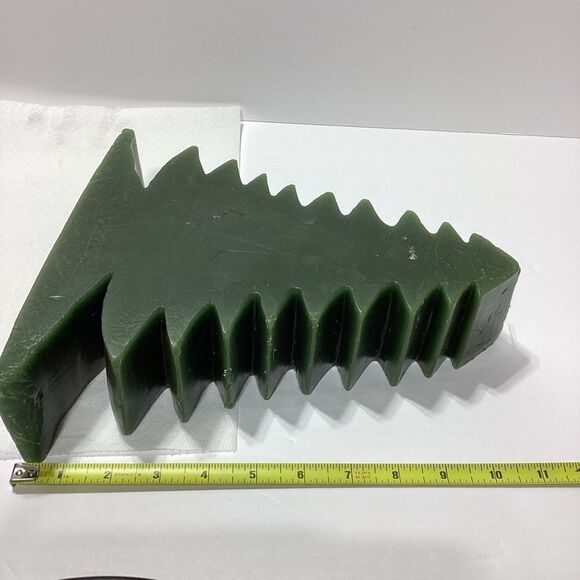 Crate & Barrel Huge Heavy Christmas Silhouette Tree Candle Sleigh Candle - Picture 6 of 10